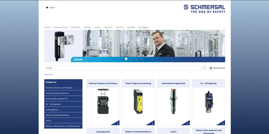 Ya disponible: el nuevo catálogo online de Schmersal